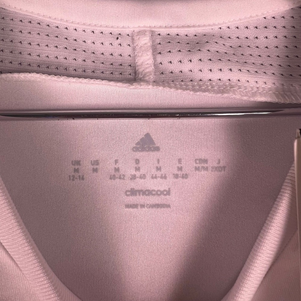 Adidas Tiro 17 Jersey Women's Medium White Short Sleeve ClimaCool Training Shirt - Picture 5 of 16